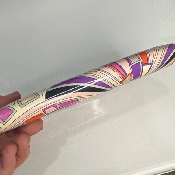 Rare Vintage Emilio Pucci Printed Leather Envelope Clutch Y2K Era | c 2003–2009 - Picture 5 of 12